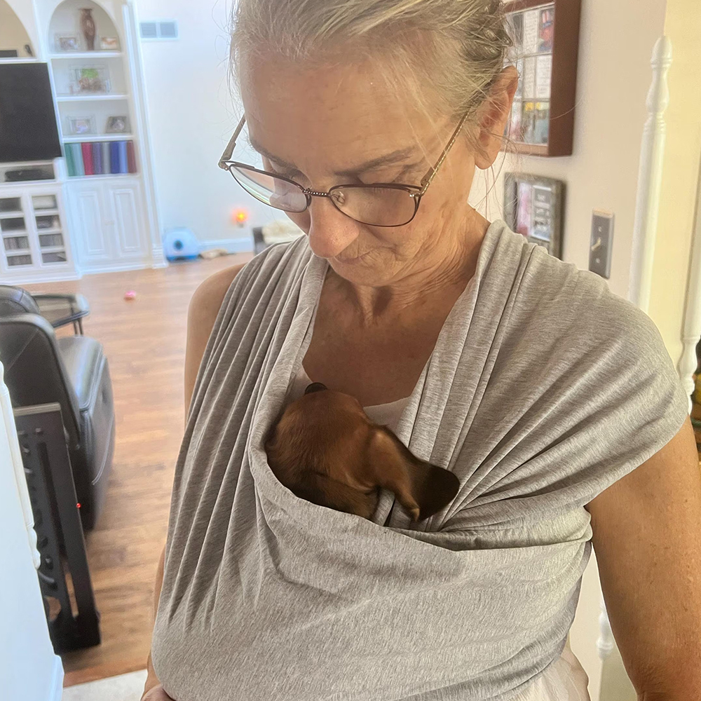 Personalized Pet Hands Free Pet Wrap Sling Carrier | BKPet149