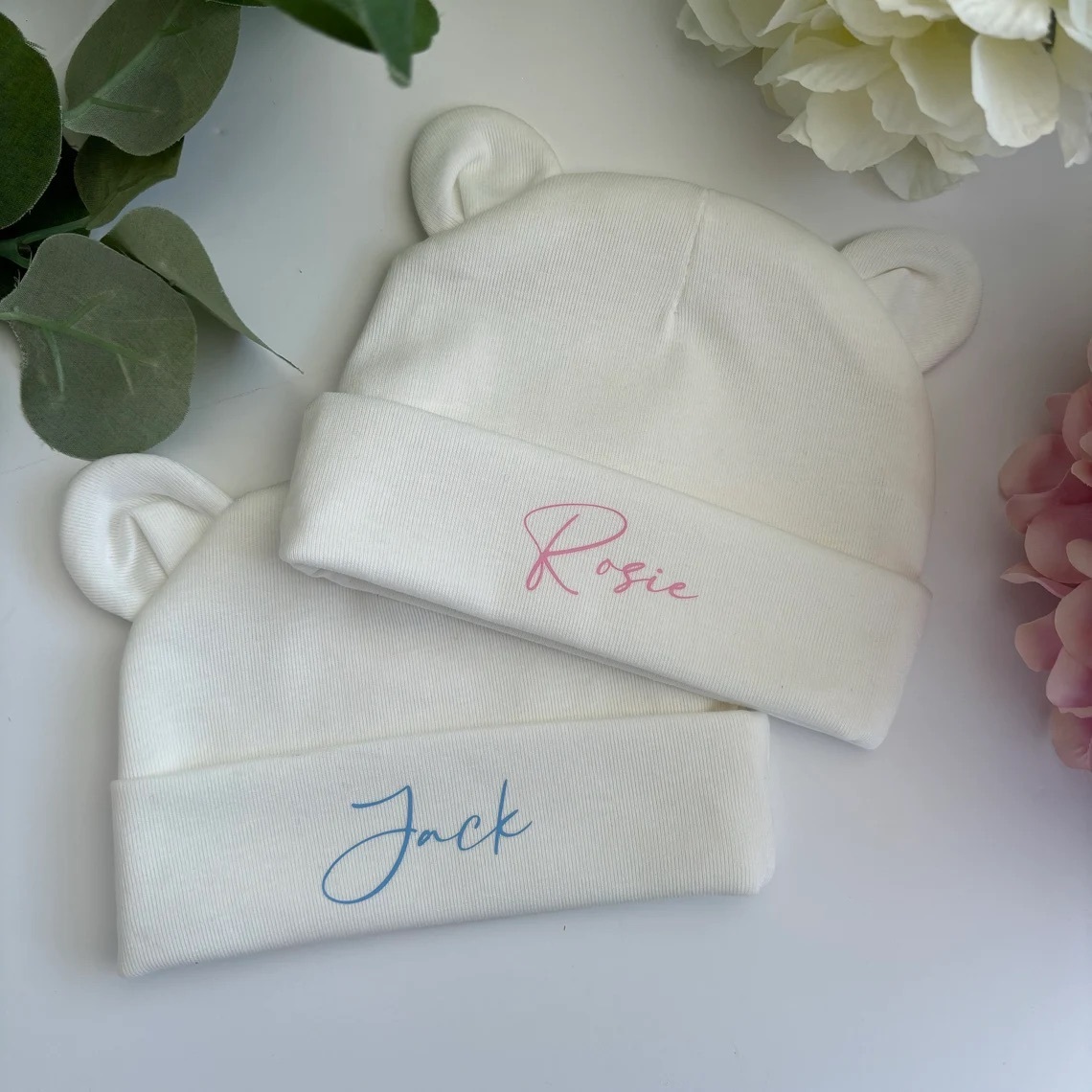Personalized Lovely Bear Baby Hat for Comfort & Unique | HSKid38