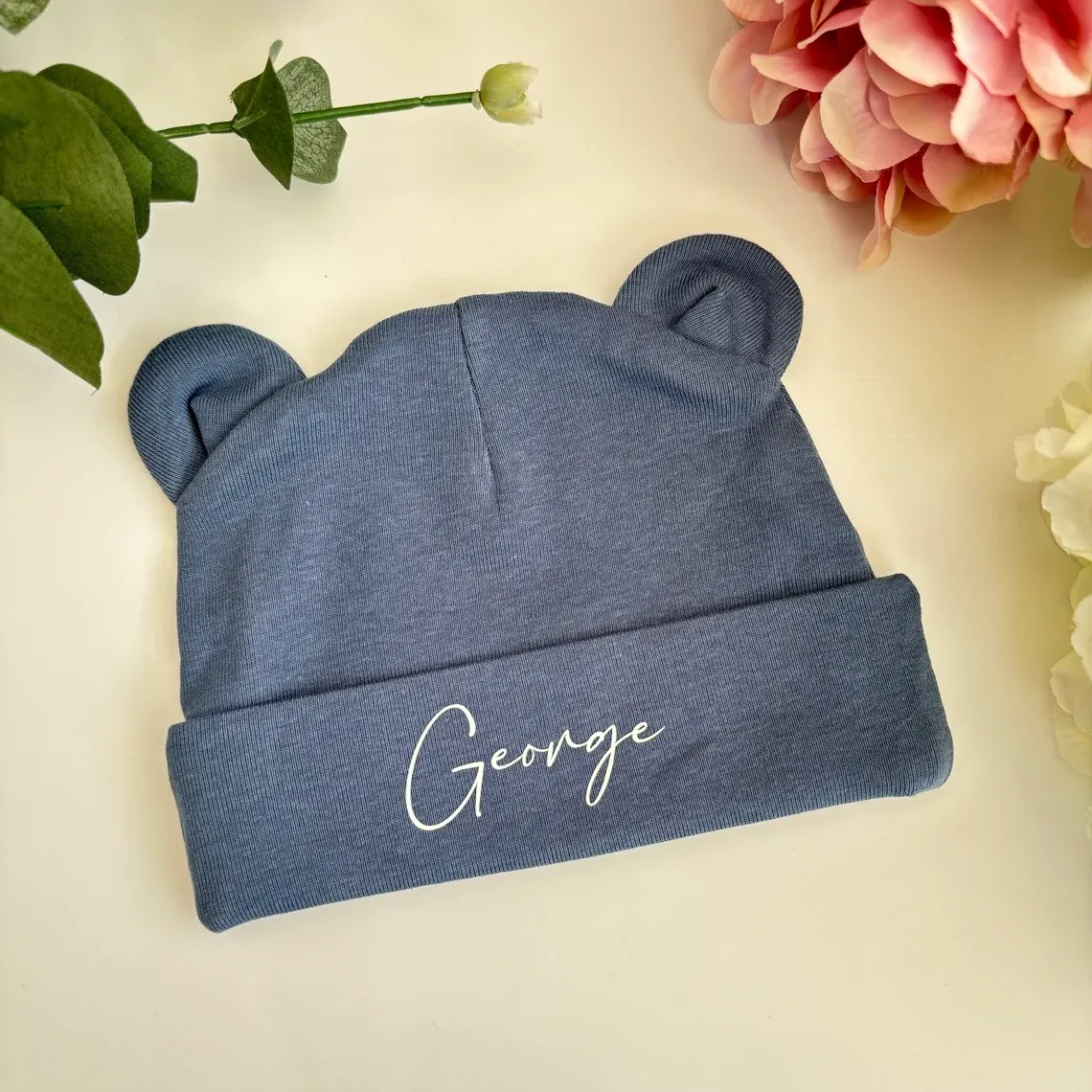 Personalized Lovely Bear Baby Hat for Comfort & Unique | HSKid38