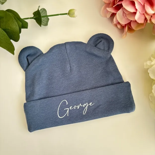 Personalized Lovely Bear Baby Hat for Comfort & Unique | HSKid38