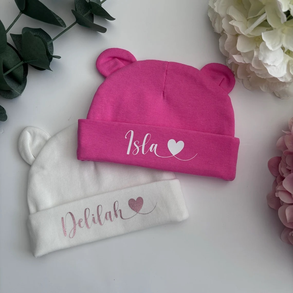 Personalized Lovely Bear Baby Hat for Comfort & Unique | HSKid38