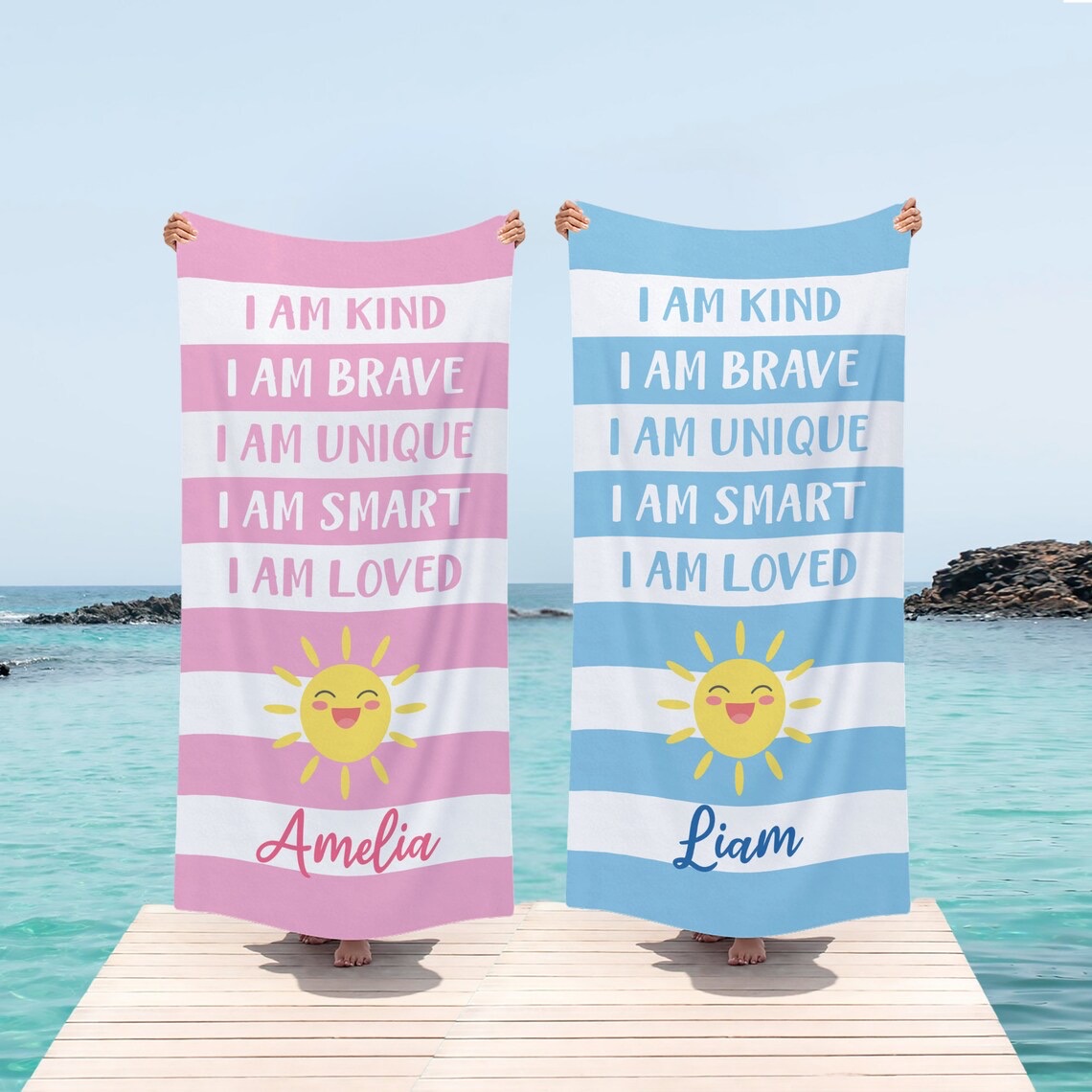Personalized Lovely Kid Towel for Summer & Beach | CWTowel132