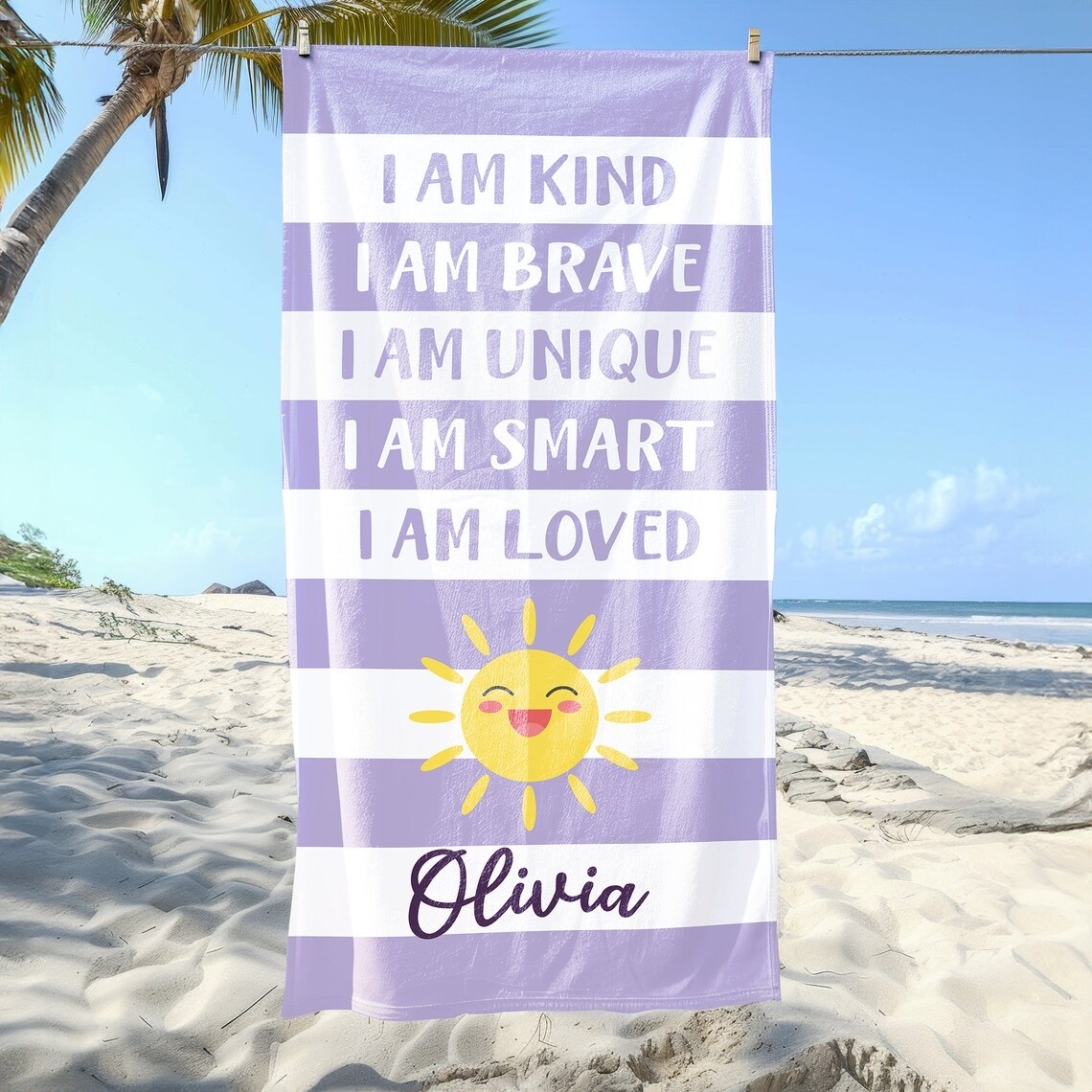 Personalized Lovely Kid Towel for Summer & Beach | CWTowel132