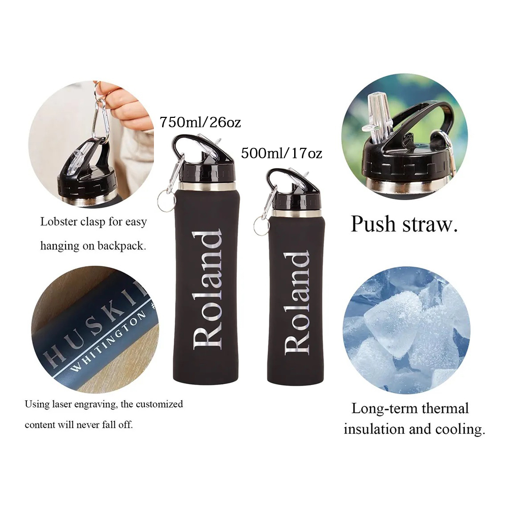 Personalized BPA Free 17oz/20oz Stainless Steel Water Bottle | YouBottle90
