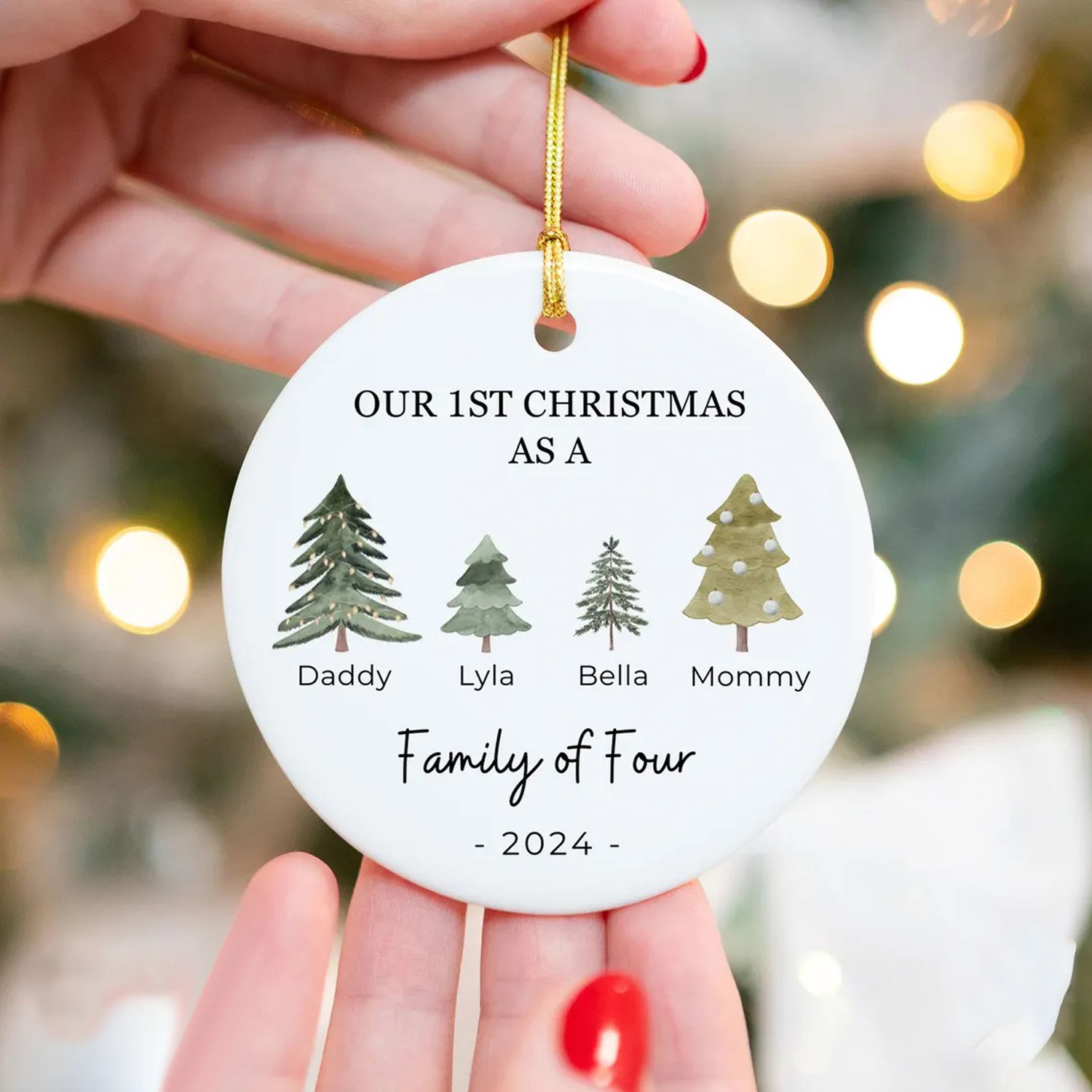 Personalized Family Christmas Ornaments Decoration | MCGift57