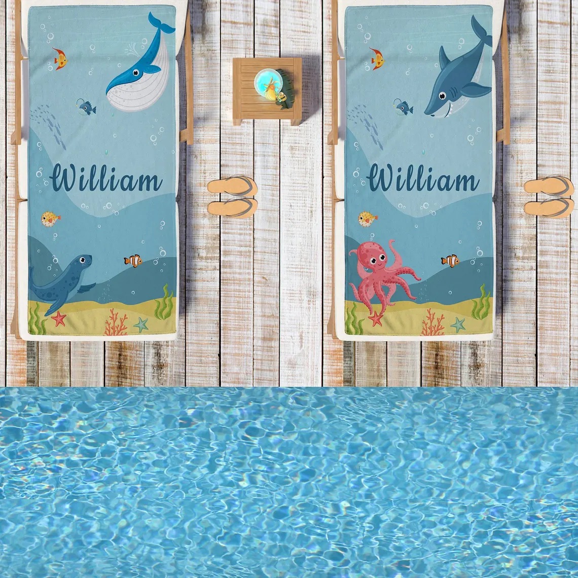 Personalized Lovely Kid Towel for Summer & Beach | CWTowel152