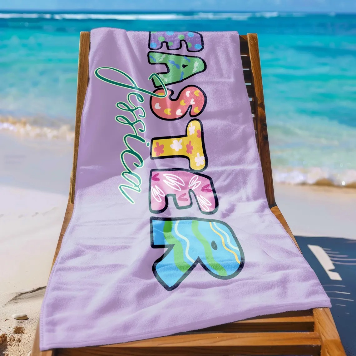 Personalized Lovely Kid Towel for Summer & Beach | CWTowel149