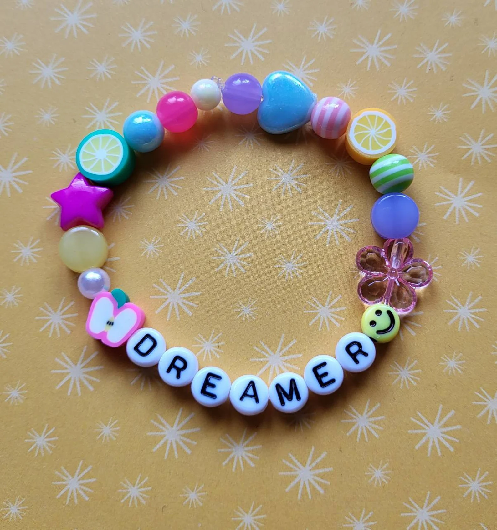 Personalized Color Fruit Bead Bracelet | CWBeach151