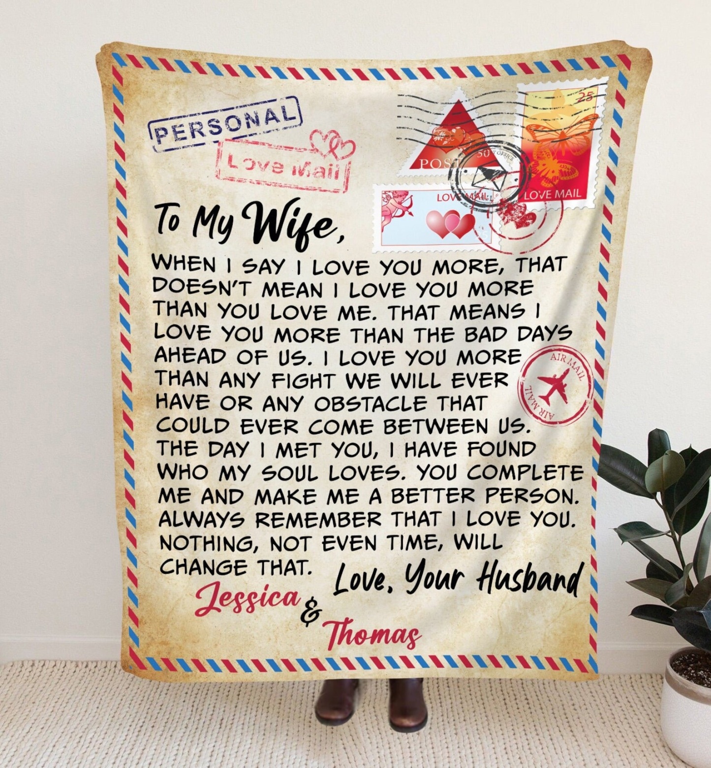 Personalized Anniversary Blanket for Comfort & Unique | BKAN015