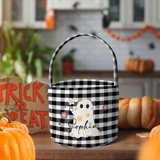 Personalized Lovely Halloween Bucket | CWHalloween1401