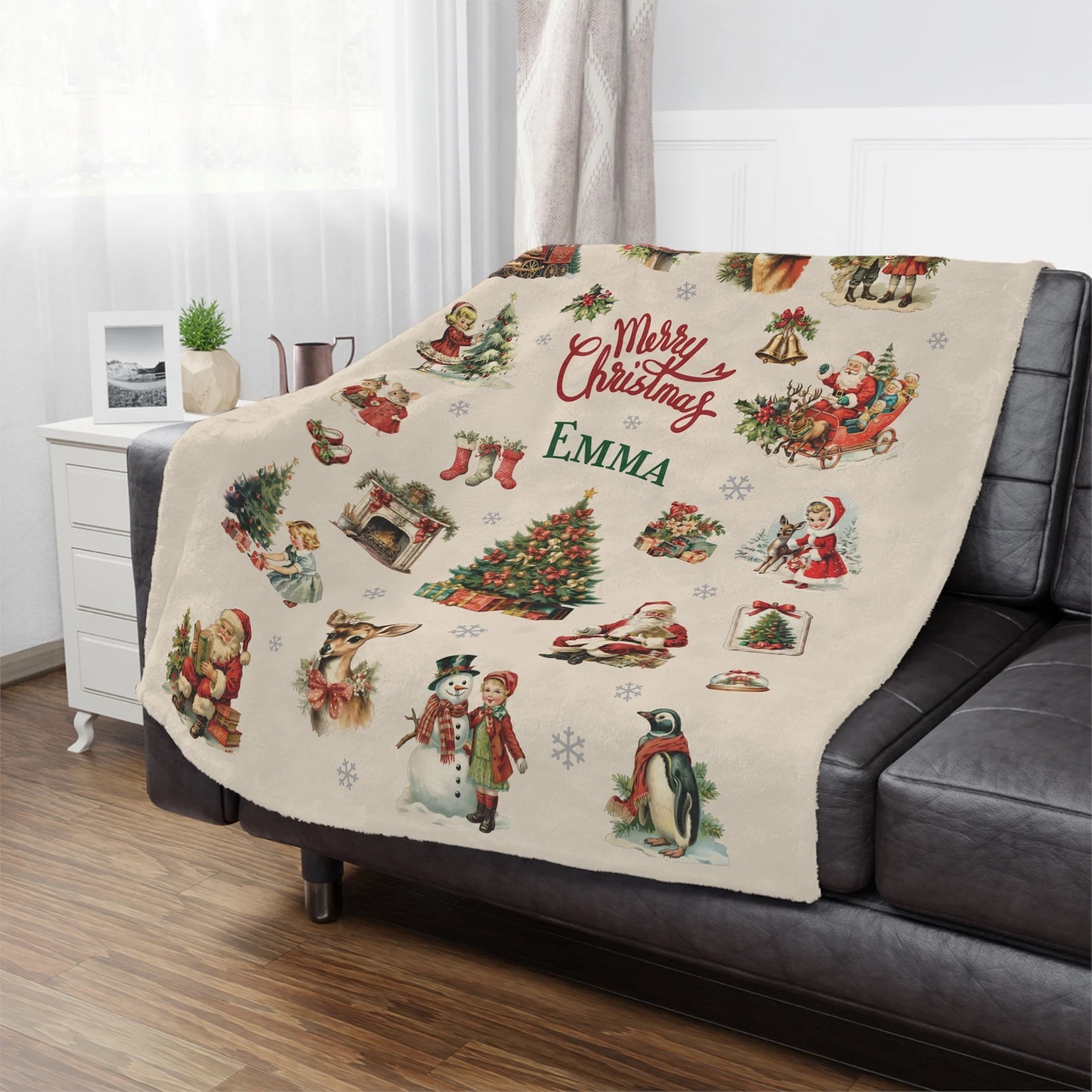 Personalized Merry Christmas Blanket for Comfort & Unique | BKMC13