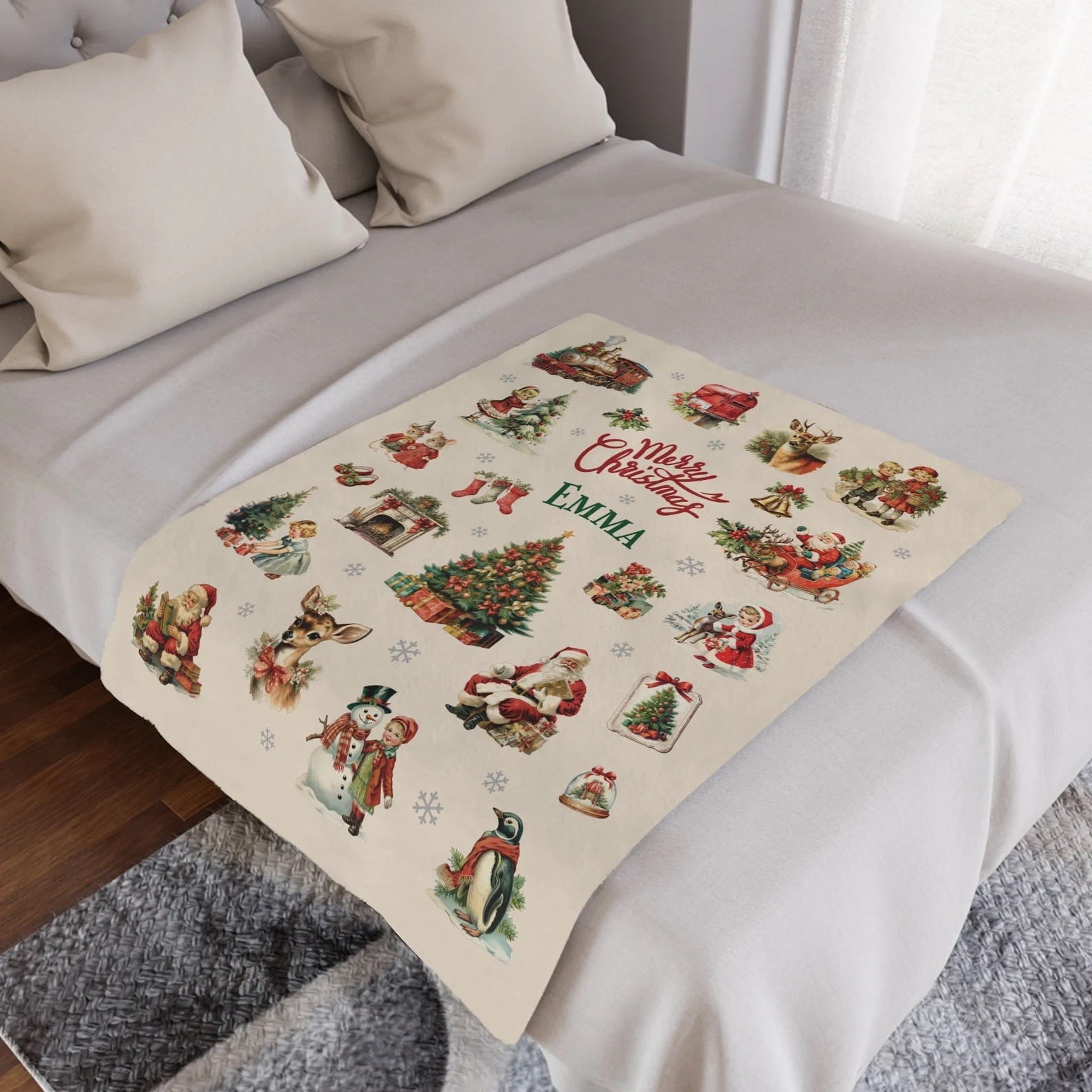Personalized Merry Christmas Blanket for Comfort & Unique | BKMC13