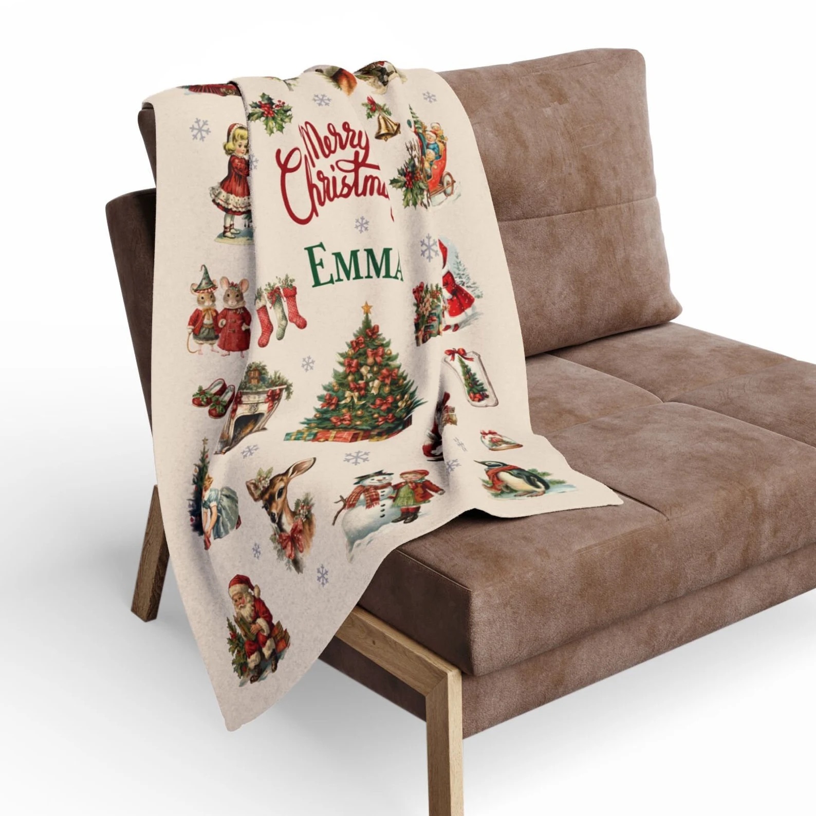 Personalized Merry Christmas Blanket for Comfort & Unique | BKMC13