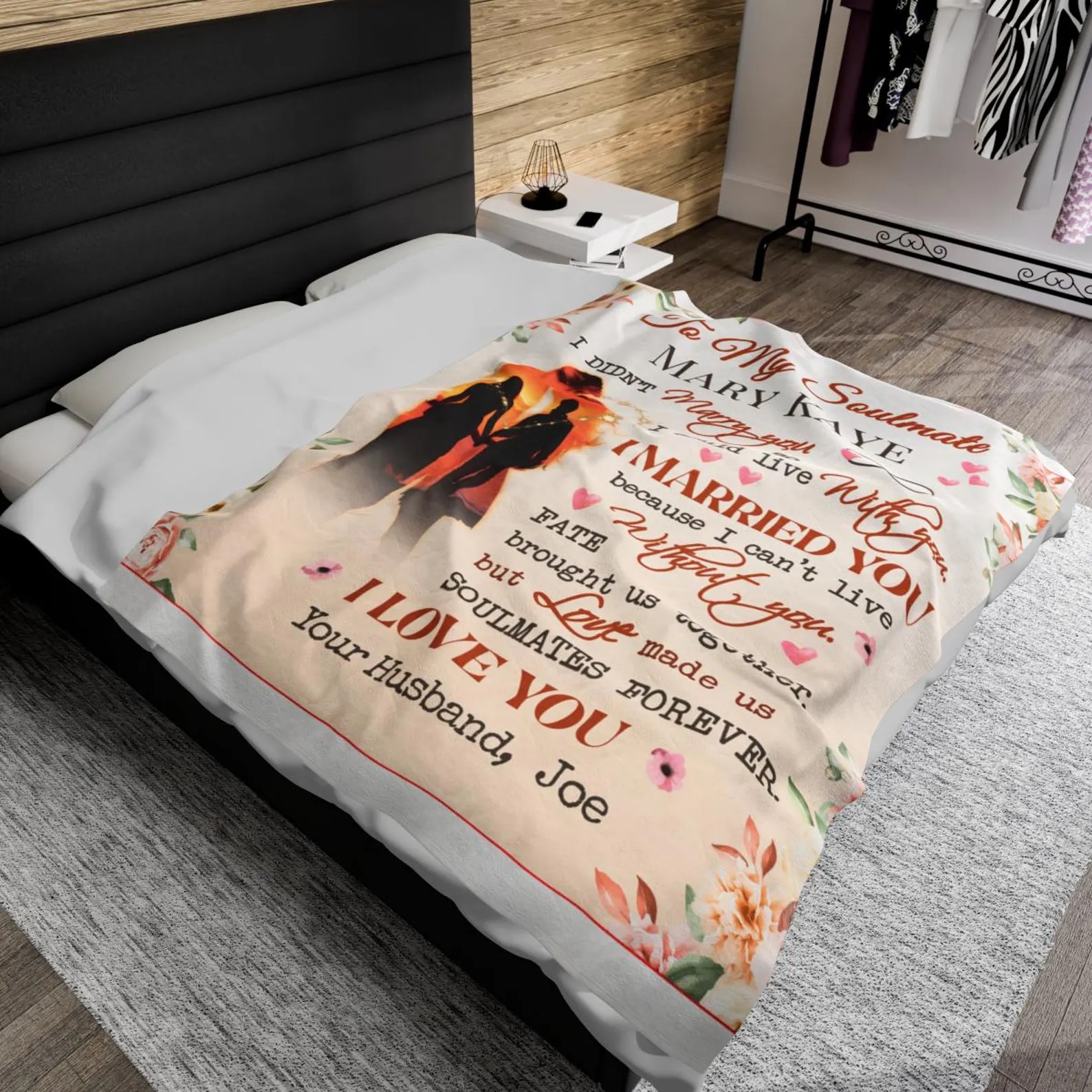 Personalized Anniversary Blanket for Comfort & Unique | BKAN015