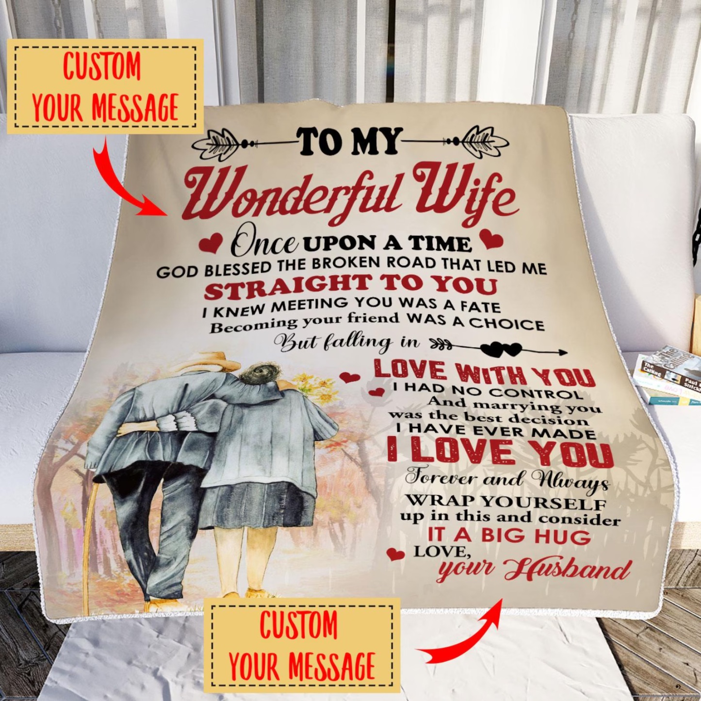 Personalized Anniversary Blanket for Comfort & Unique | BKAN015