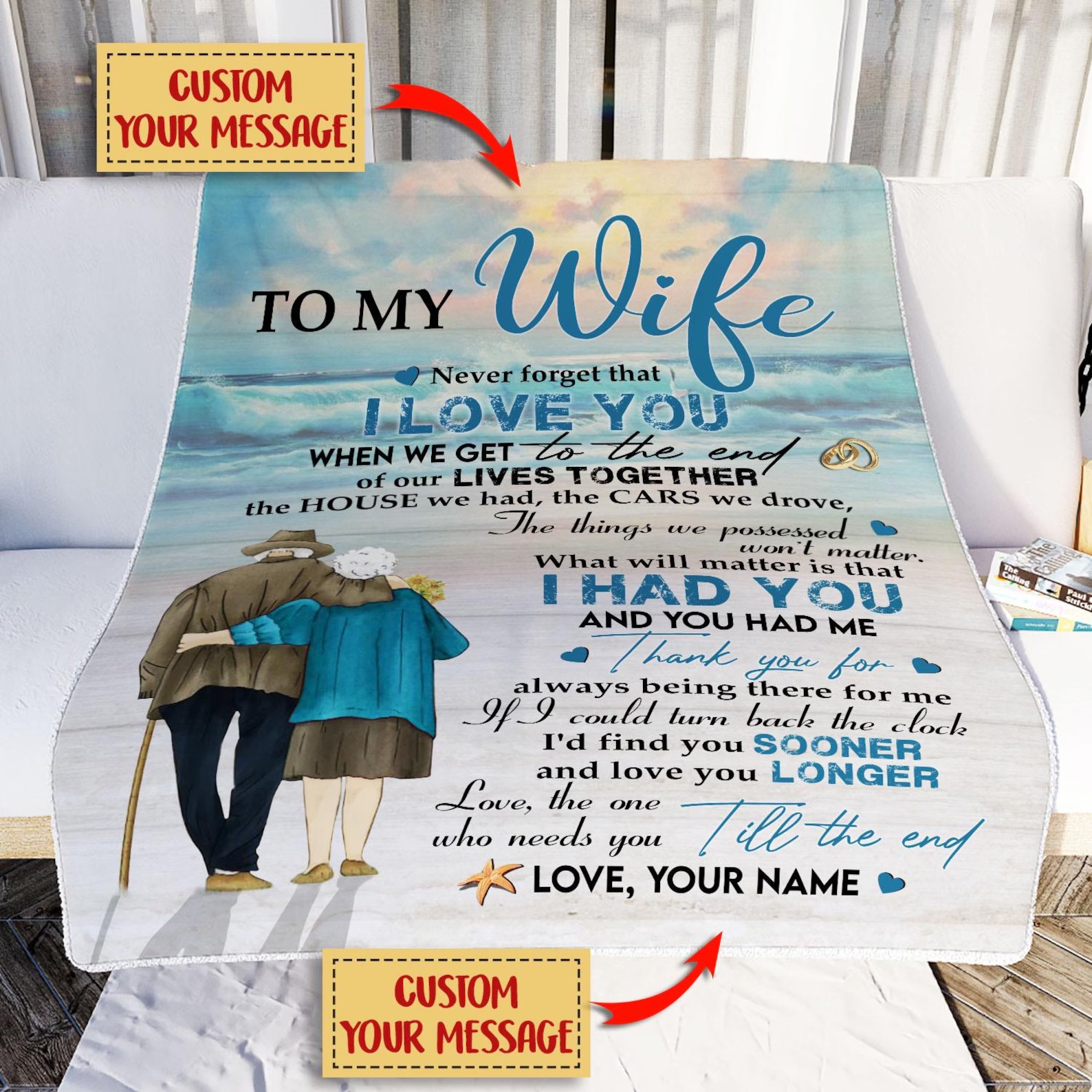 Personalized Anniversary Blanket for Comfort & Unique | BKAN015