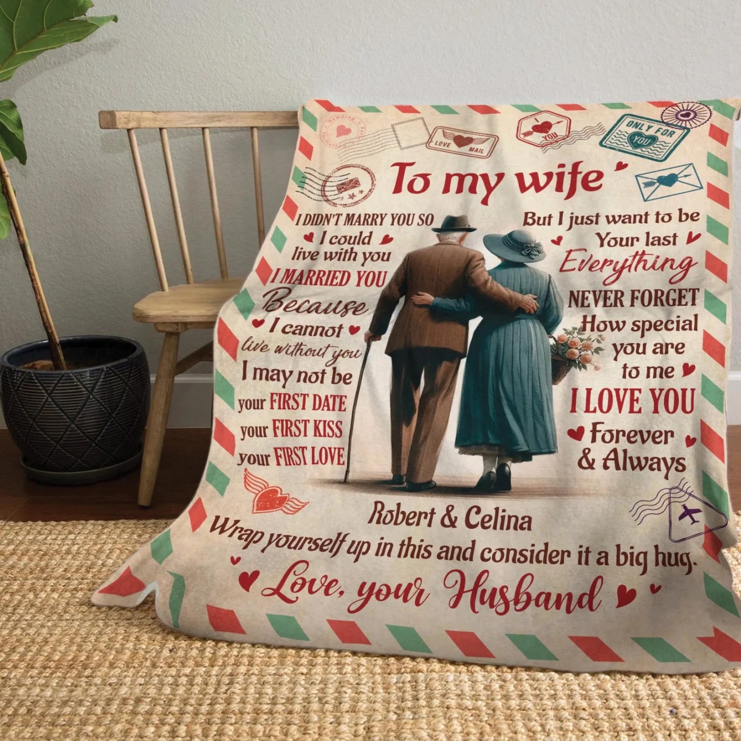 Personalized Anniversary Blanket for Comfort & Unique | BKAN015