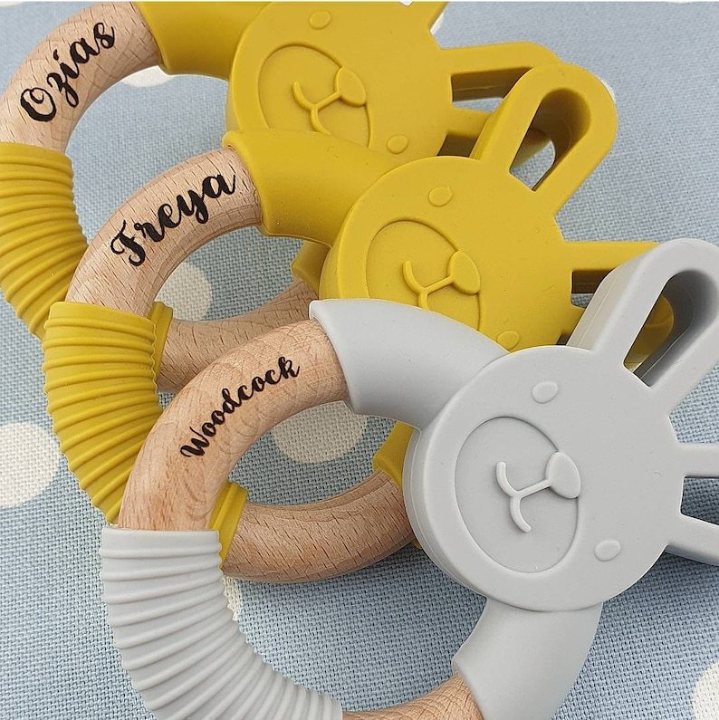 Personalised Food Grade Silicone Baby Toy | CWBaby35
