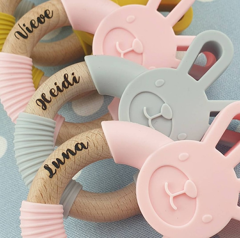 Personalised Food Grade Silicone Baby Toy | CWBaby35