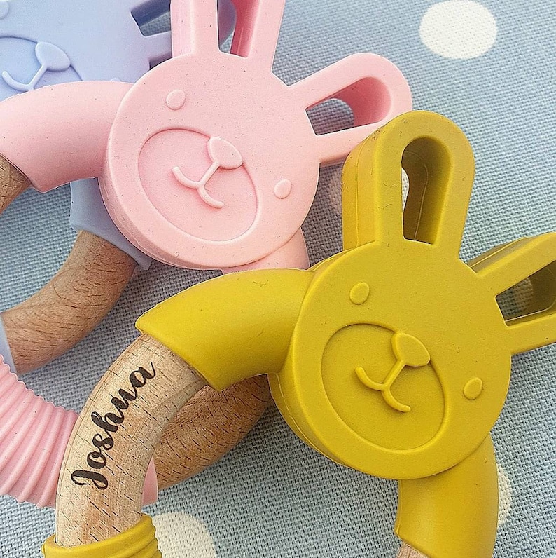 Personalised Food Grade Silicone Baby Toy | CWBaby35