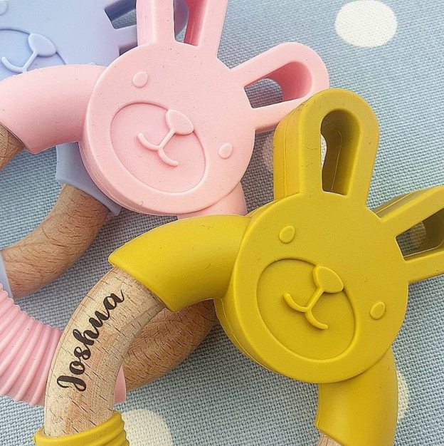 Personalised Food Grade Silicone Baby Toy | CWBaby35