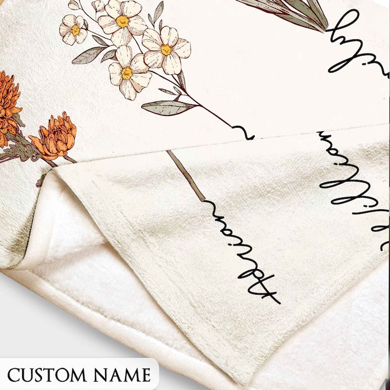 Personalized Family Name Blanket for Comfort & Unique | BKName11
