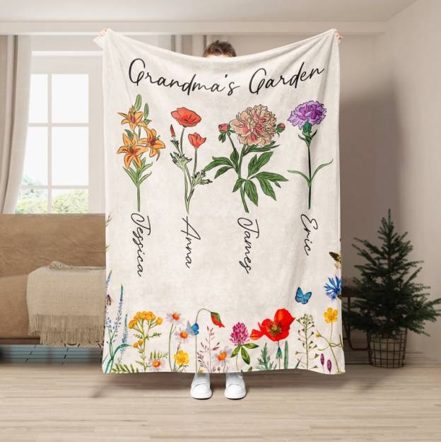 Personalized Family Name Blanket for Comfort & Unique | BKName14