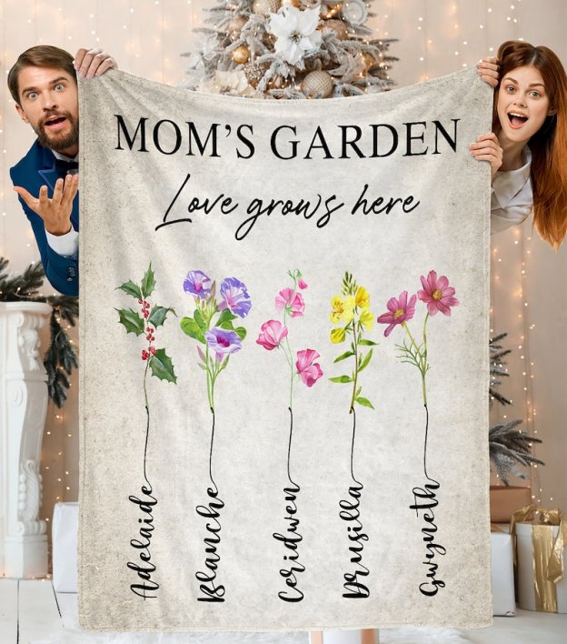 Personalized Family Name Blanket for Comfort & Unique | BKName13