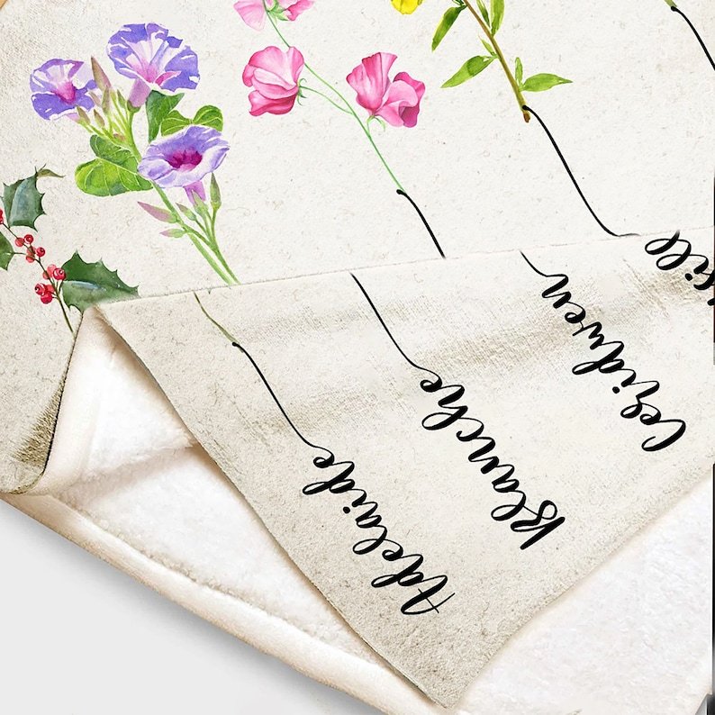 Personalized Family Name Blanket for Comfort & Unique | BKName13
