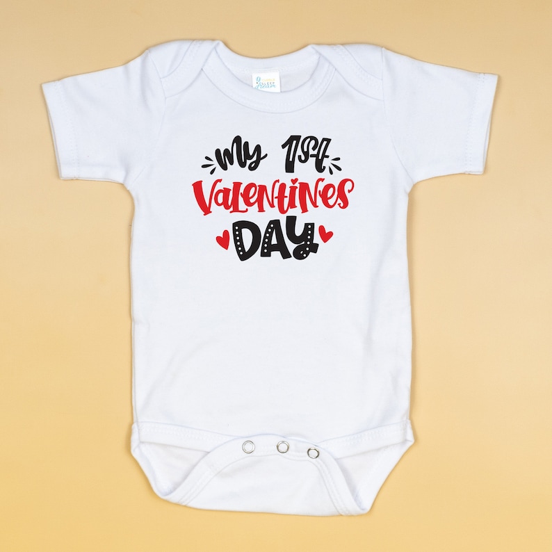 Personalized Baby 1st Valentines Day Outfit Set | CWBaby167