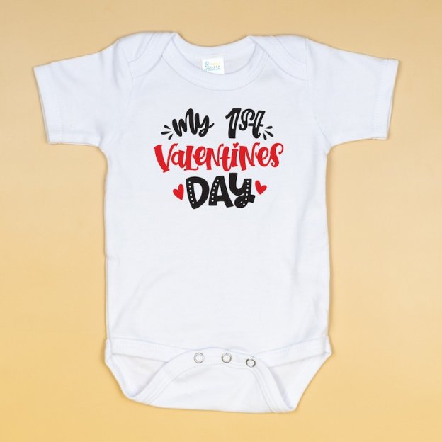 Personalized Baby 1st Valentines Day Outfit Set | CWBaby167