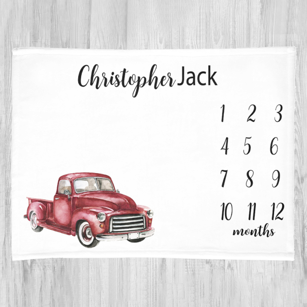 Personalized Baby Newborn Blanket with Name | BKMS017