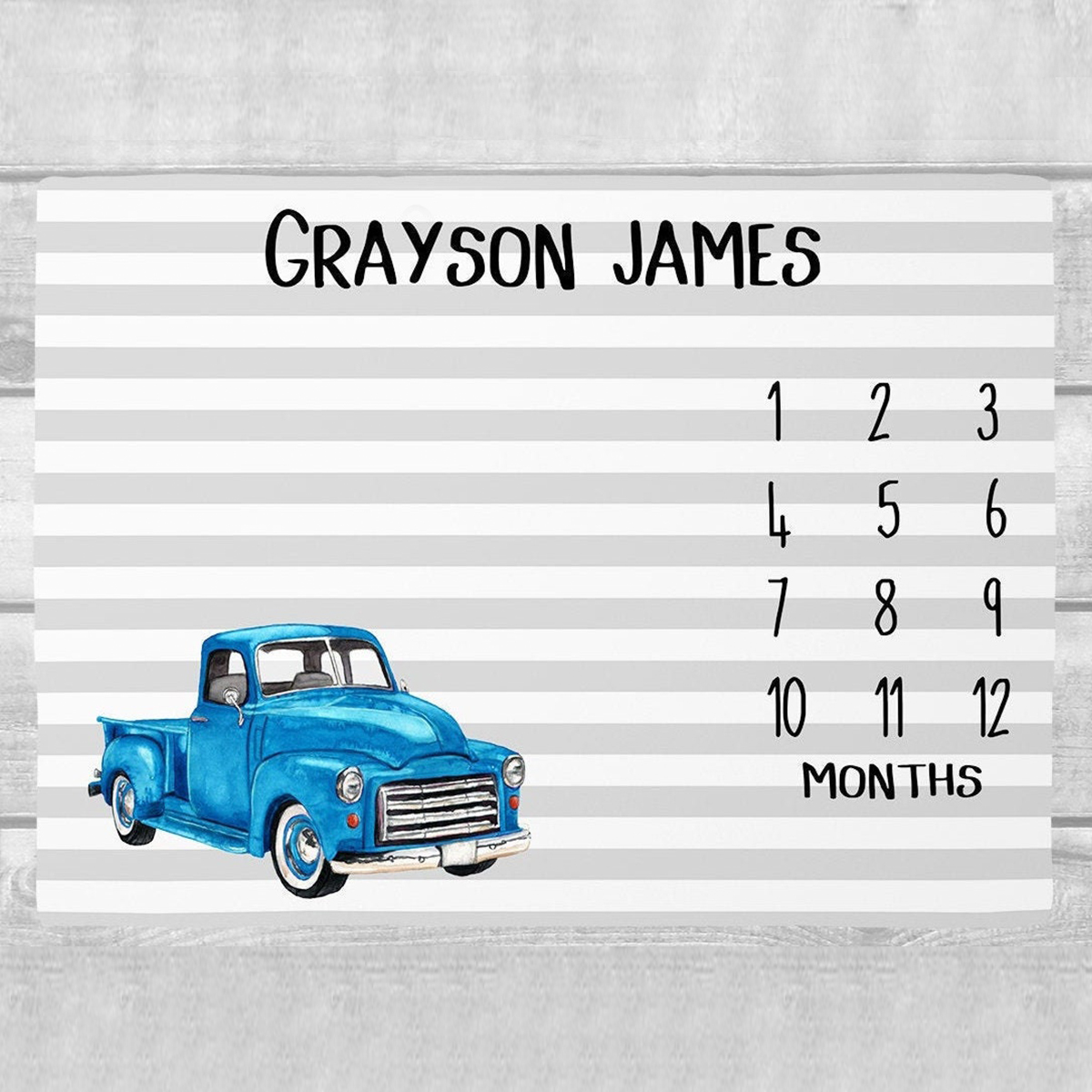 Personalized Baby Newborn Blanket with Name | BKMS017