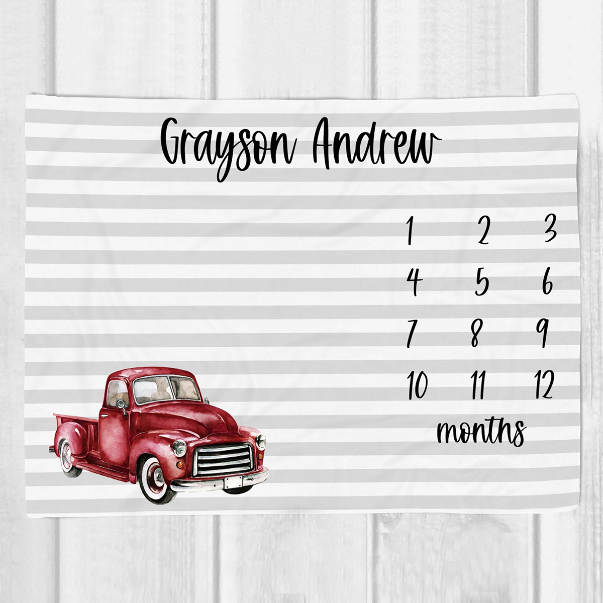 Personalized Baby Newborn Blanket with Name | BKMS017