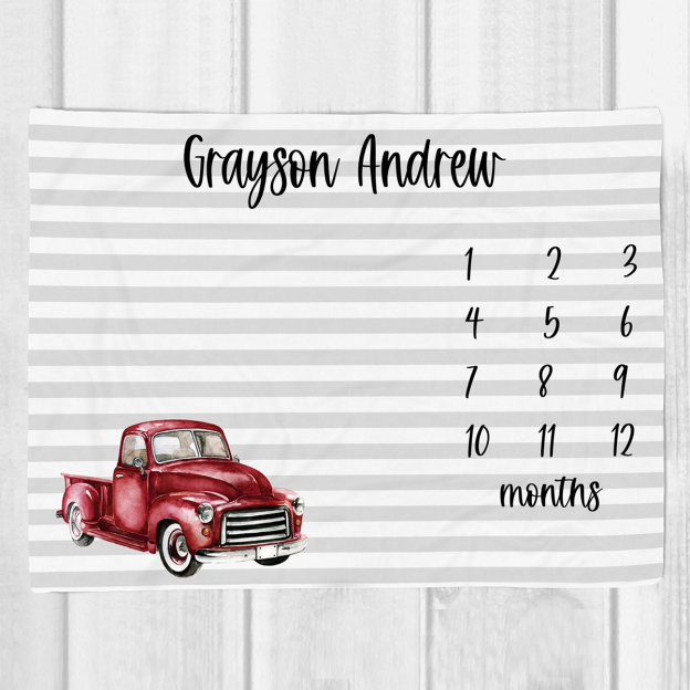 Personalized Baby Newborn Blanket with Name | BKMS017