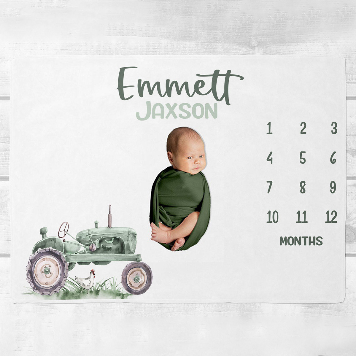 Personalized Baby Newborn Blanket with Name | BKMS017