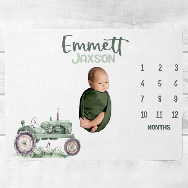 Personalized Baby Newborn Blanket with Name | BKMS017
