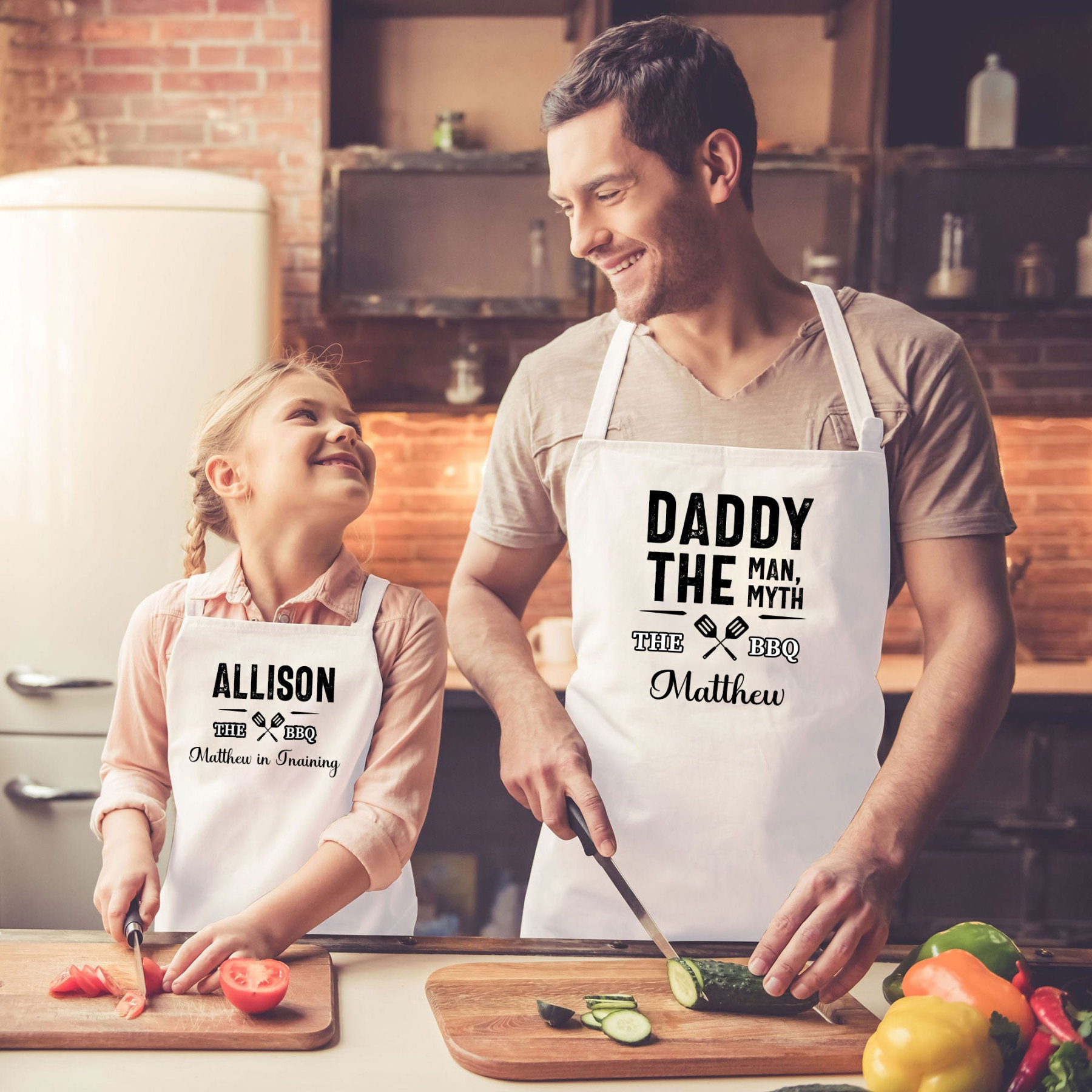 Personalised Multifunctional Waterproof Matching Family Apron | Apron31