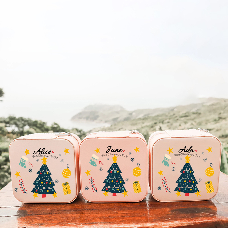 Personalized First Christmas Jewelry Box for Little Girl | MCGift78