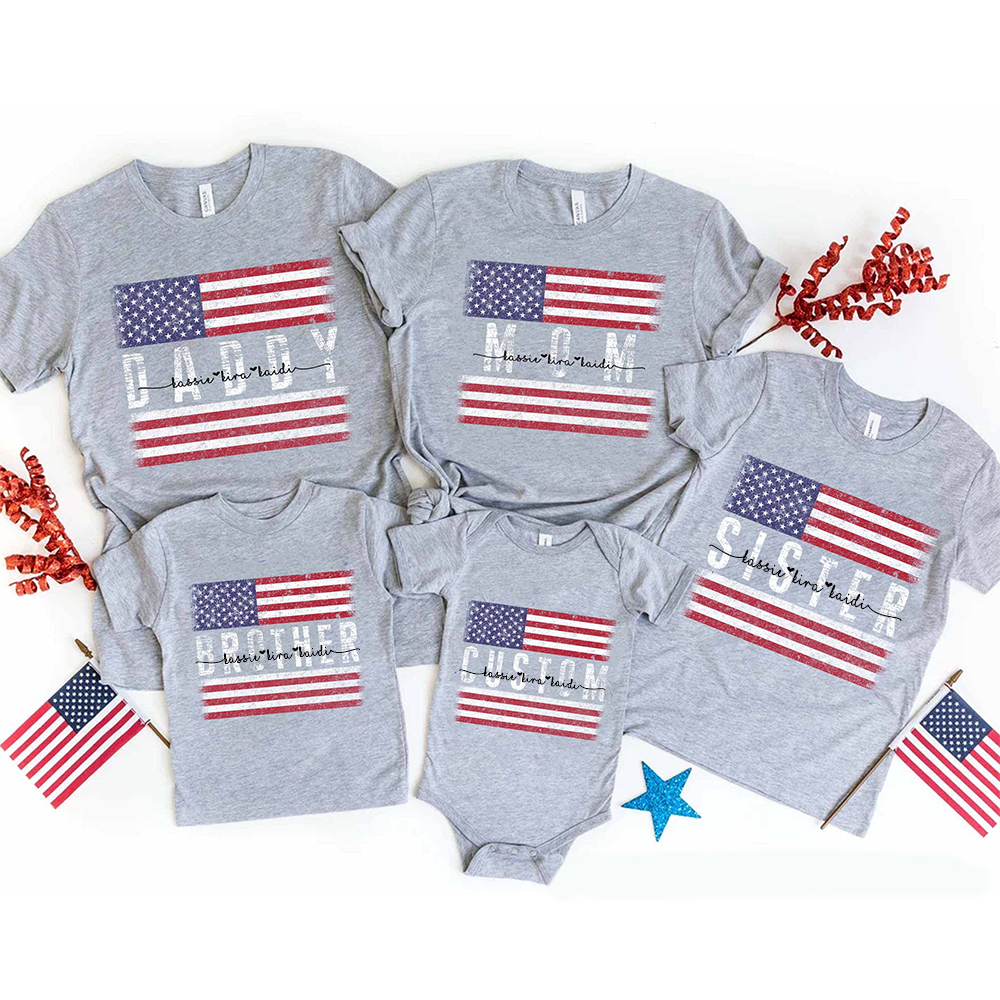 Personalized Matching 4th of July Family Shirt | CWFamily118