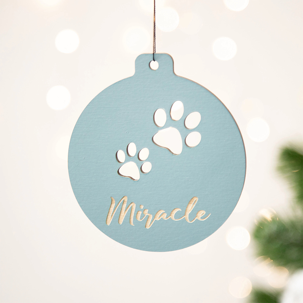 Personalized Christmas Tree Decorations Wood Ornament | MCGift92