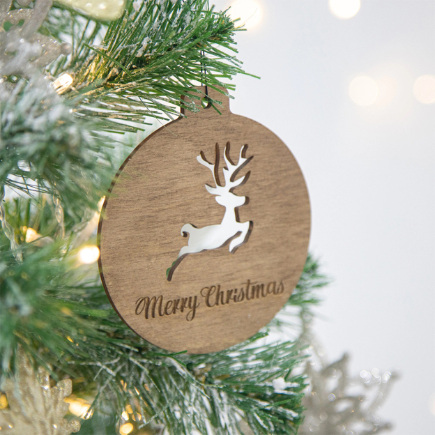 Personalized Christmas Tree Decorations Wood Ornament | MCGift92