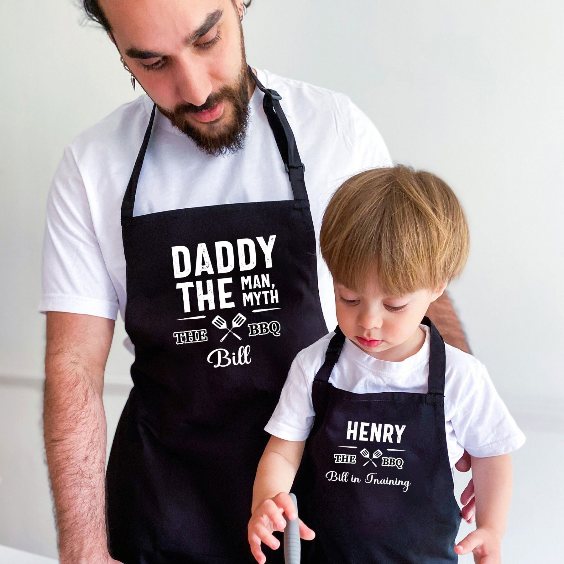 Personalised Multifunctional Waterproof Matching Family Apron | Apron31