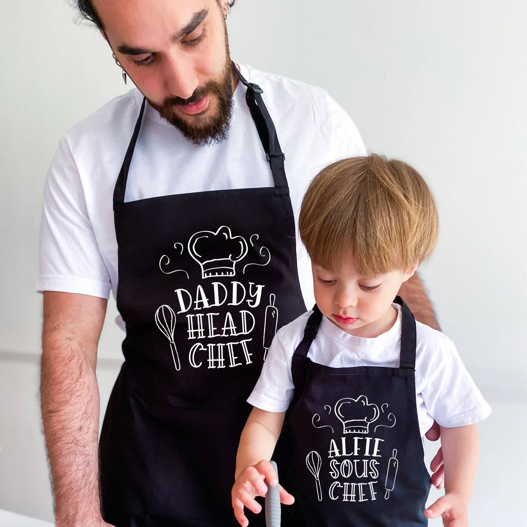 Personalised Multifunctional Waterproof Matching Family Apron | Apron2
