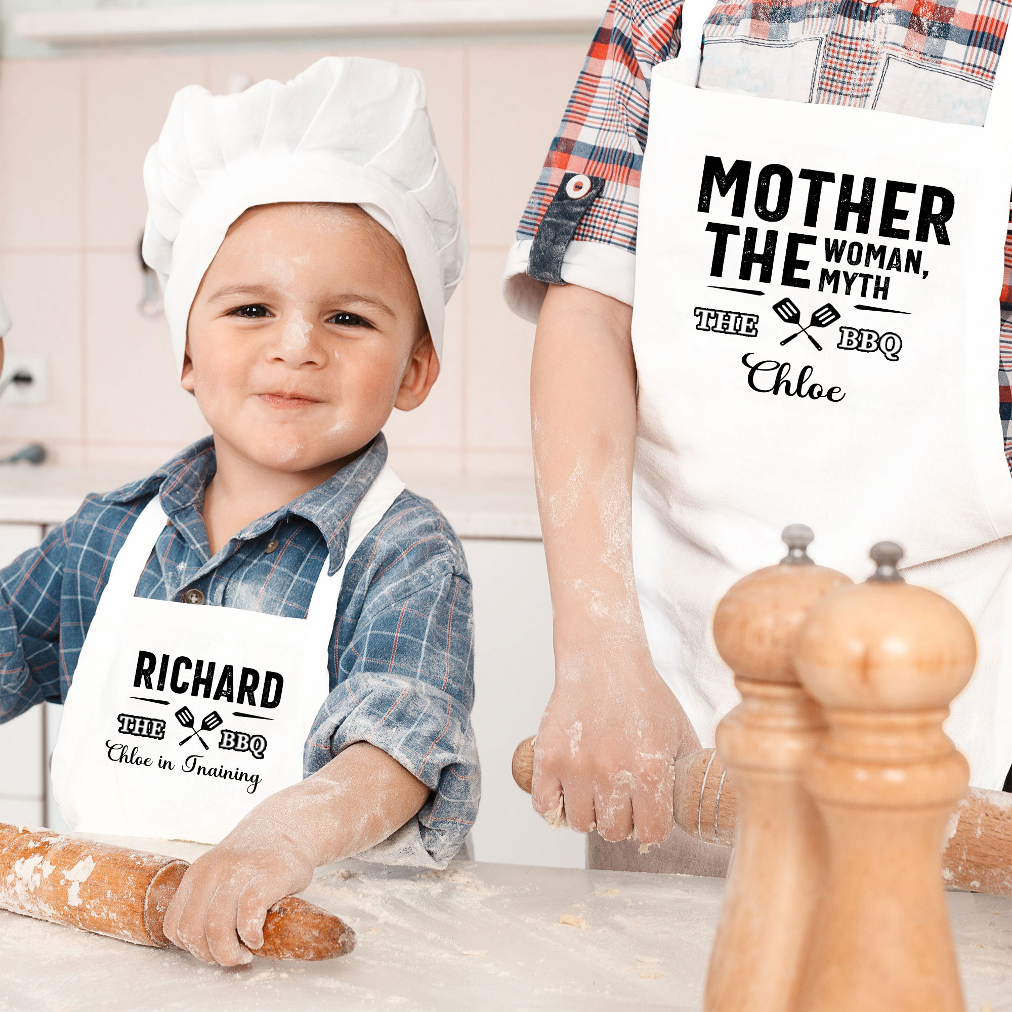 Personalised Multifunctional Waterproof Matching Family Apron | Apron3101