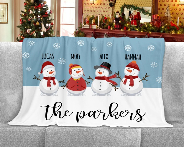 Personalized Merry Christmas Blanket for Comfort & Unique | BKMC16