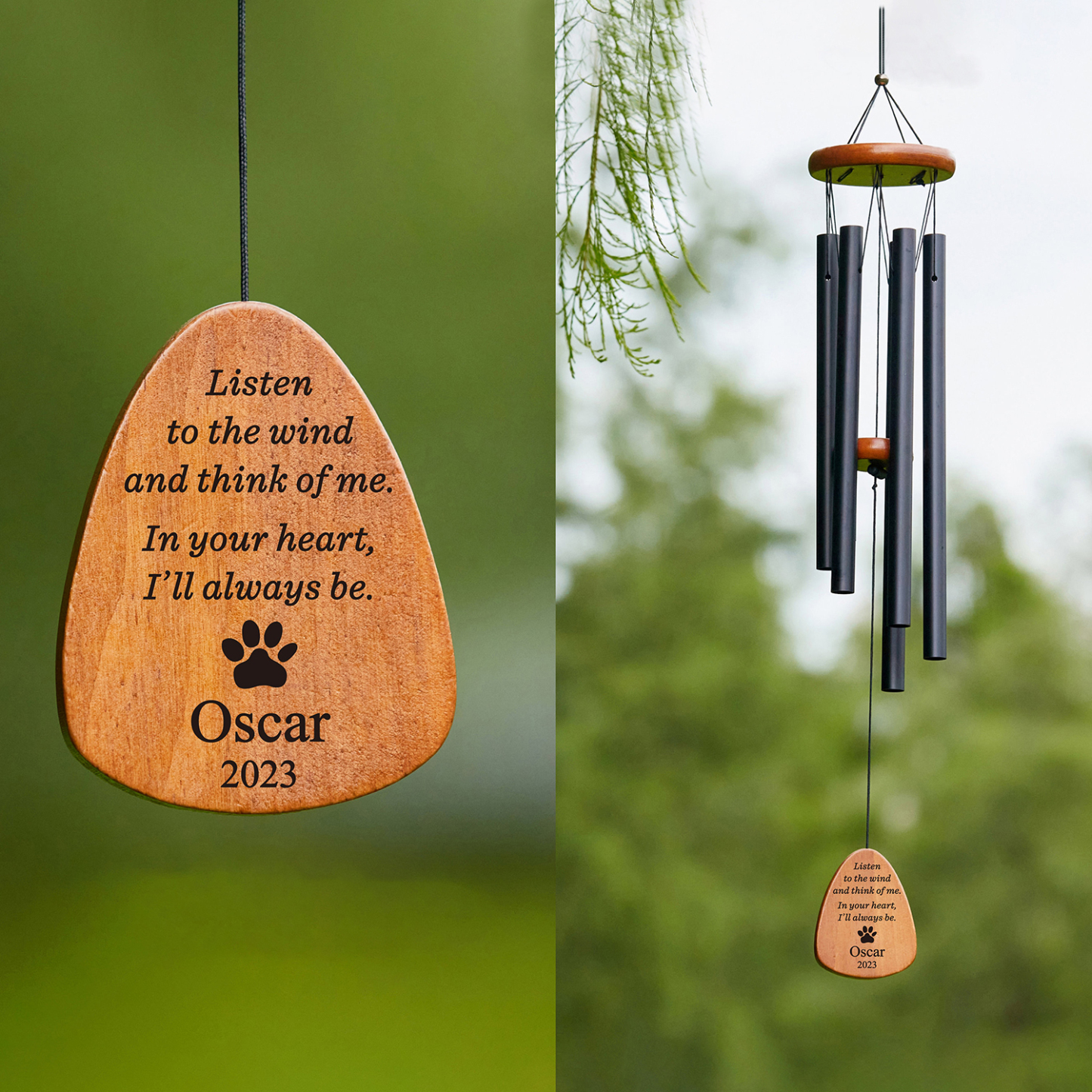 Personalized Pet Memorial Wind Chime | BKPet175