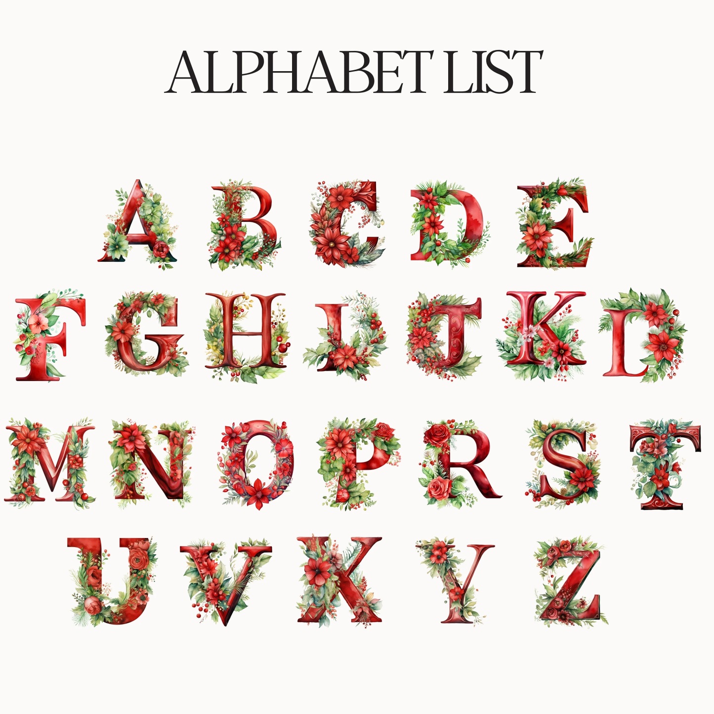 Personalized Christmas Monogram Ornaments Decoration | MCGift3608