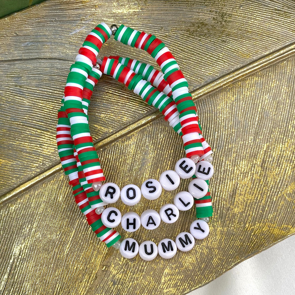 Personalized Christmas Bracelet For Kids & Adult | MCGift60