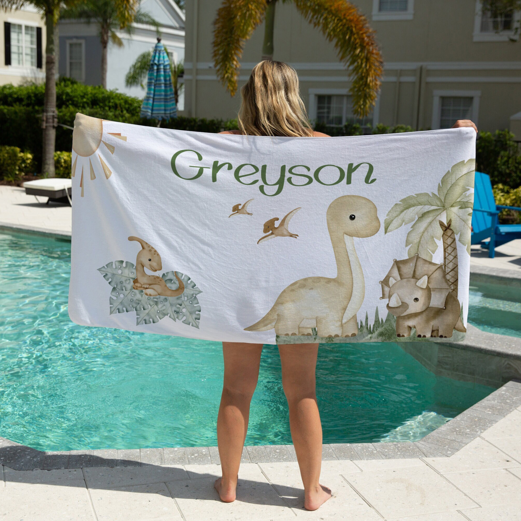 Personalized Lovely Kid Towel for Summer & Beach | CWTowel165